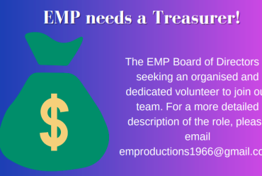 EMP NEEDS A TREASURER