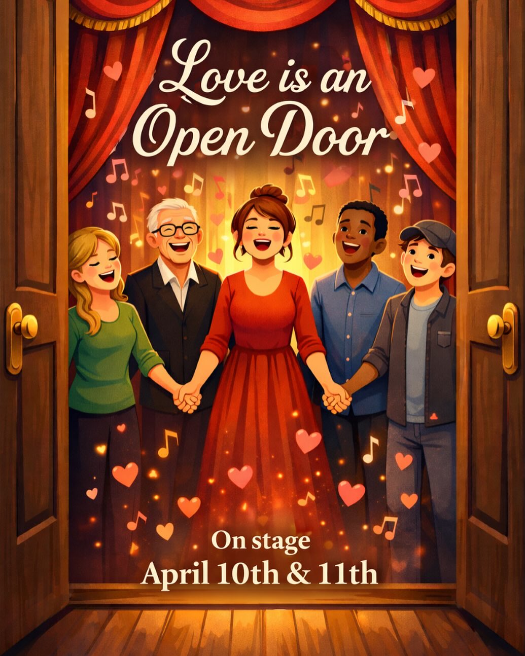 Our Spring concert is just around the corner! In less than a month, we take the Assembly Hall stage with Love is an Open Door 🩷 Performances April 10 & April 11th, get your tickets today, link to purchase tickets is in our bio. We can’t wait to share the love with you all. 

.
#communitytheatre #springconcert #etobicokesings #thingstodoinetobicoke #concert #springshowcase #etobicoke #assemblyhall #lovesongs #etobicokeevents #torontotheatre #stageshow