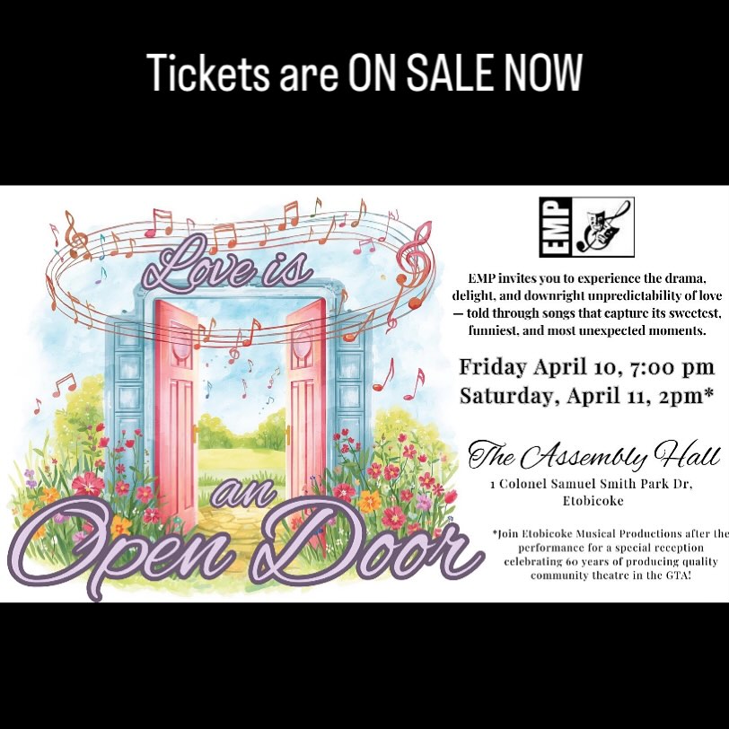Tickets are now available for our SPRING show, Love is an Open Door! Get yours at the link in our bio. After the Saturday performance, guests are invited to join us for a Celebration of our 60th year!
