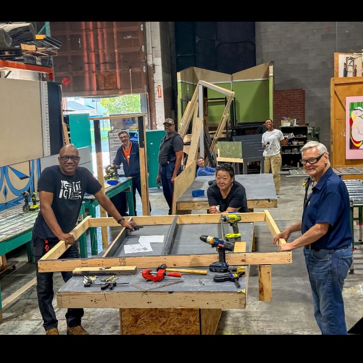 Doing the Lord’s work… with a drill. Blessed be our saintly set building crew for making miracles happen one 2x4 at a time! 
🪚🕊️
Tickets are still available for Sister Act, with 8 performances Oct.30-Nov.8. Seats are filling up, get yours today at the link in our bio.

#communitytheatre #etobicoke #setbuilding #communitybuilding #mississauga